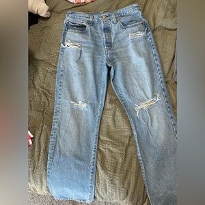 Women’s Levi’s 501 Straight Fit Jeans